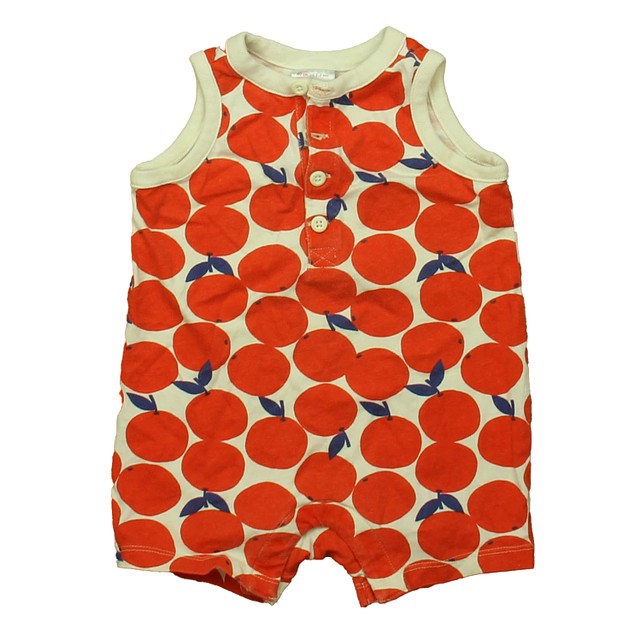 Hanna Andersson Ivory | Red Apples Romper 3-6 Months 