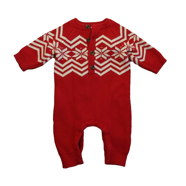 Hanna Andersson Red | Ivory Long Sleeve Outfit 3-6 Months 