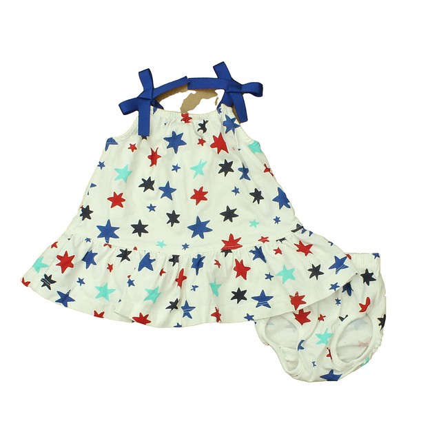 Hanna Andersson 2-pieces White | Stars Dress 3-6 Months 