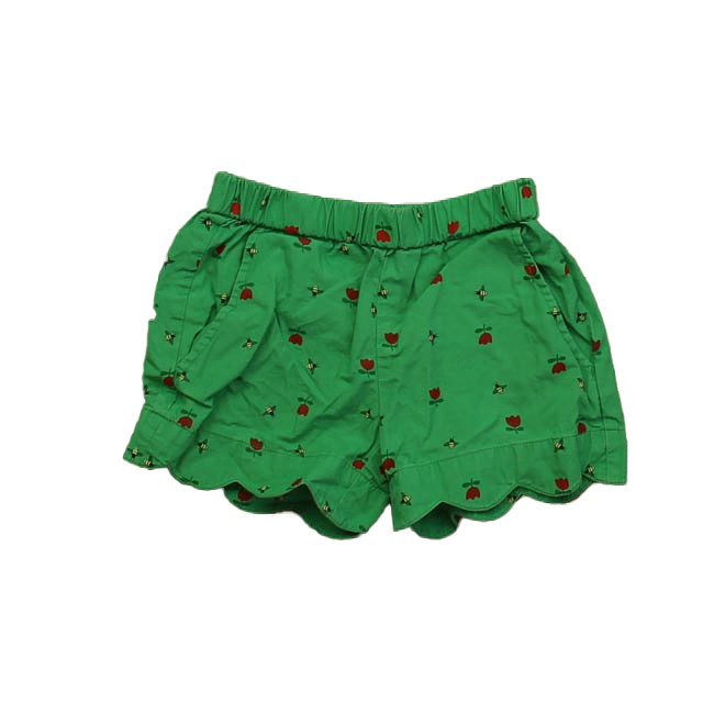 Hanna Andersson Green Tulips Shorts 3T 