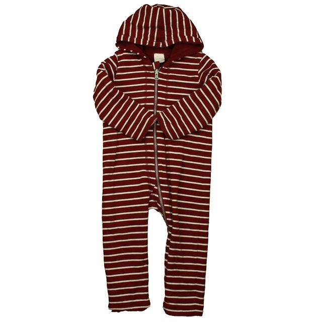 Hanna Andersson Rust Stripe Long Sleeve Outfit 3T 