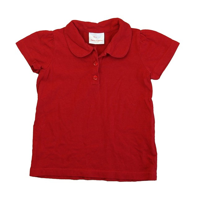 Hanna Andersson Red Polo Shirt 4T 