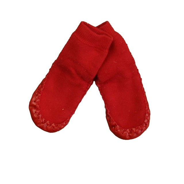 Hanna Andersson Red Slippers 5-7 Toddler 