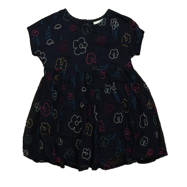 Hanna Andersson Navy Floral Dress 5T 