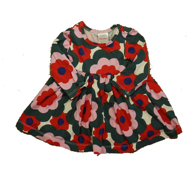 Hanna Andersson Green | Pink Floral Dress 6-12 Months 