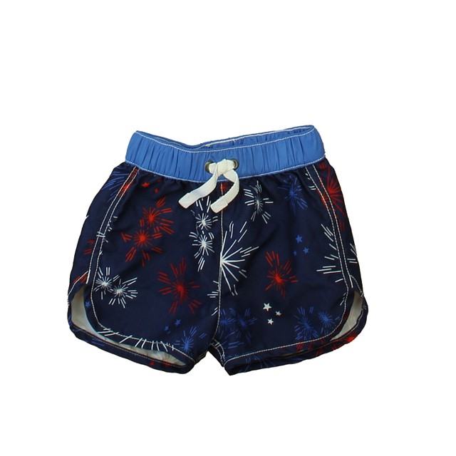 Hanna Andersson Navy | Red Trunks 6-12 Months 