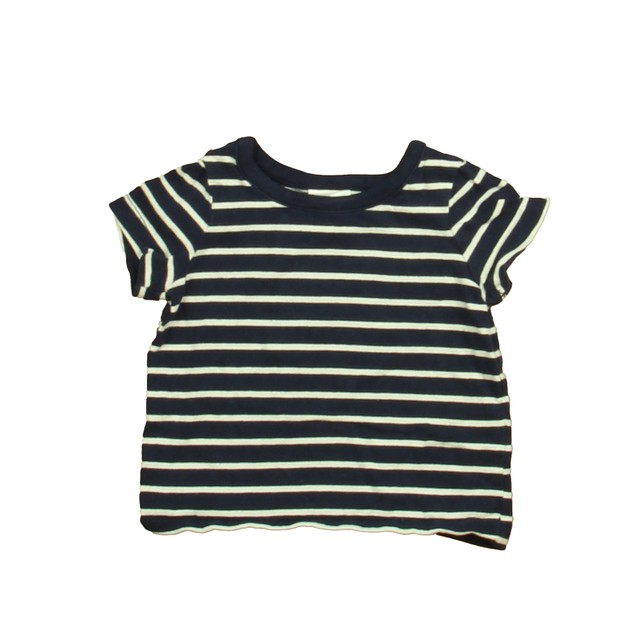 Hanna Andersson Navy | White Stripe T-Shirt 6-12 Months 