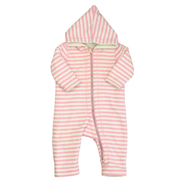 Hanna Andersson Pink | White Stripe Bunting 6-12 Months 