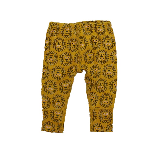 Hanna Andersson Yellow Lions Leggings 6-12 Months 