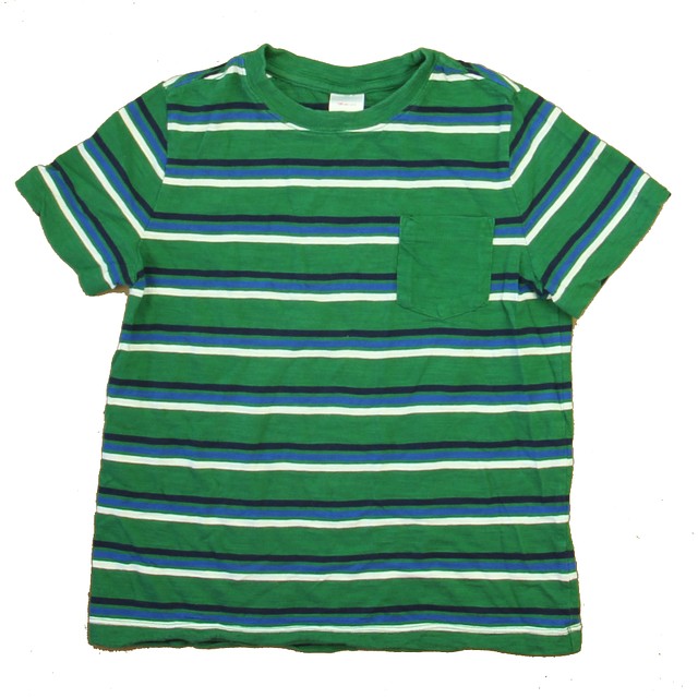 Hanna Andersson Green | Blue Stripe T-Shirt 8 Years 
