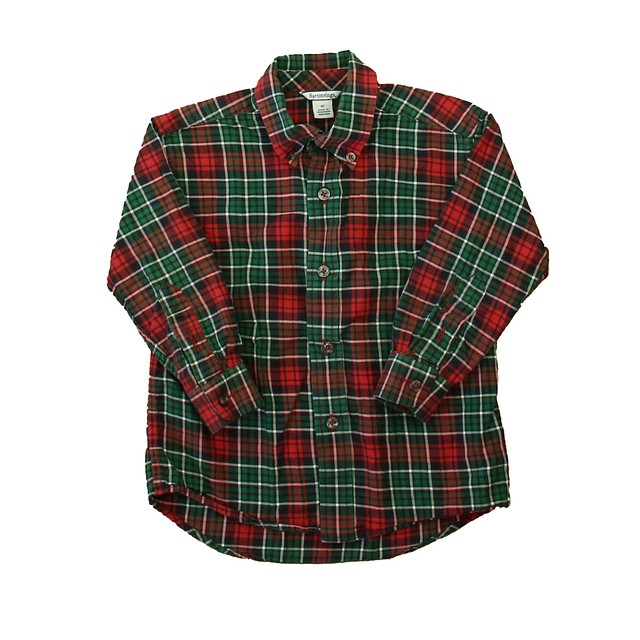 Hartstrings Green | Red Plaid Button Down Long Sleeve 4T 