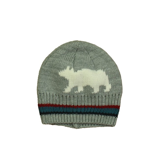 Hatley Gray | White Bear Winter Hat 2-3T 