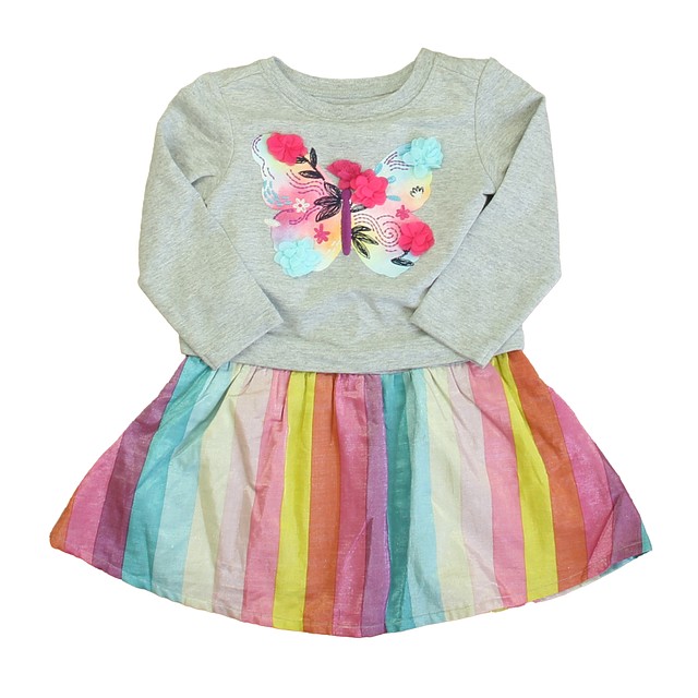 Hatley Gray | Pink Butterfly Dress 2T 