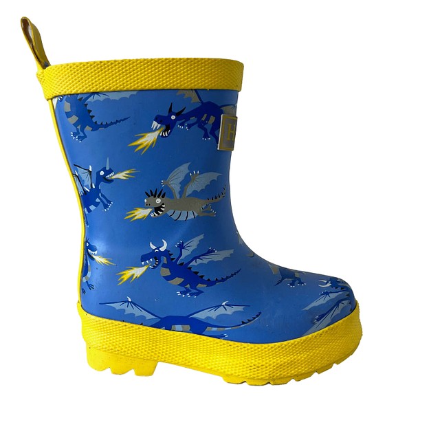 Hatley Blue | Yellow Dragons Rain Boots 5 Toddler 