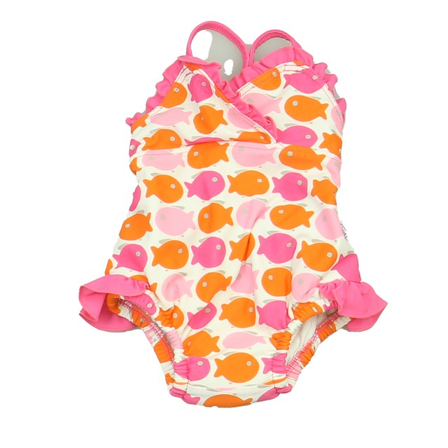 iPlay White | Pink | Orange 1-piece Swimsuit 3-6 Months 