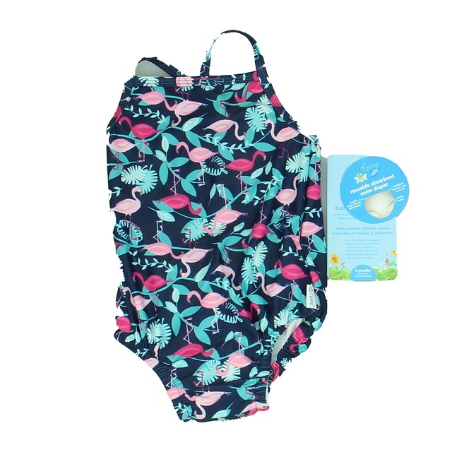 iPlay Navy | Flamingoes 1-piece Swimsuit 6 Months 