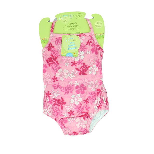 iPlay Pink Floral 1-piece Swimsuit 6 Months 