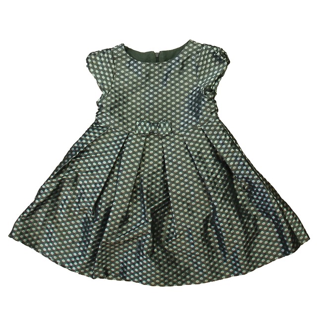 Jacadi Gray Polka Dots Special Occasion Dress 23 Months 