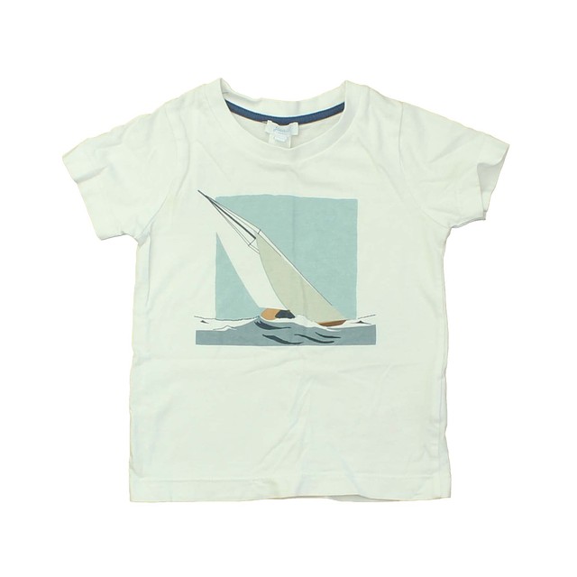 Jacadi White | Sailboat T-Shirt 2T 