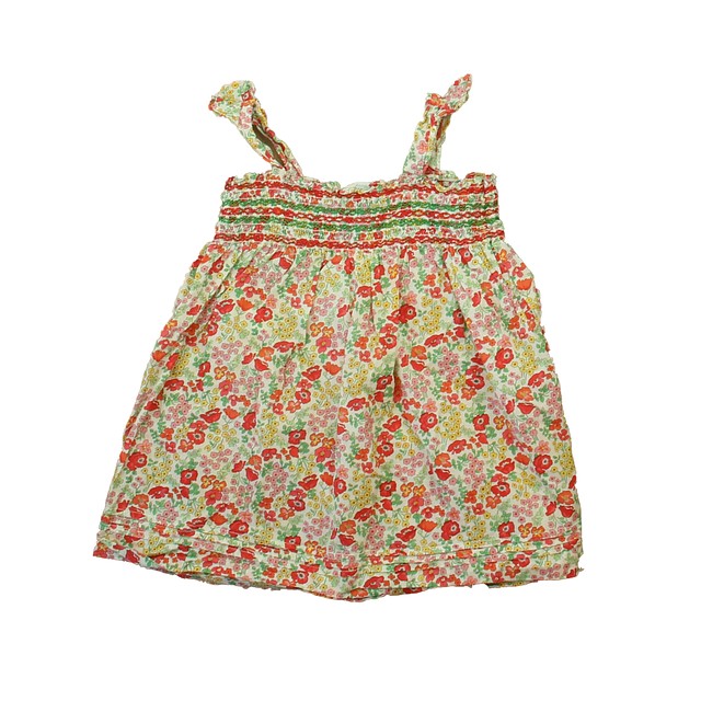 Jacadi White | Red | Green Floral Dress 3T 