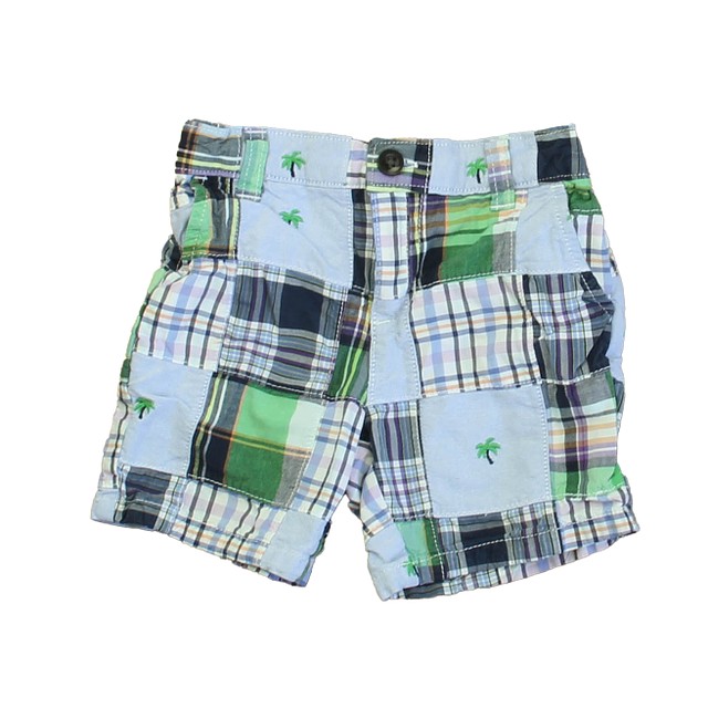 Janie and Jack Blue | Green Palm Trees Shorts 12-18 Months 