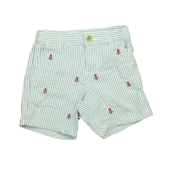 Janie and Jack Blue | White Anchors Shorts 12-18 Months 