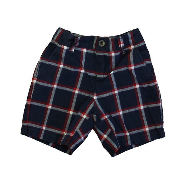 Janie and Jack Navy | Plaid Shorts 12 - 18 Months 