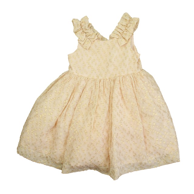 Janie and Jack Pink | Gold Special Occasion Dress 12-18 Months 