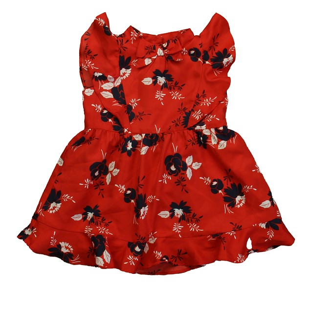 Janie and Jack Red Floral Dress 12-18 Months 
