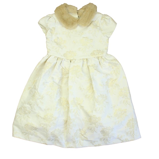 Janie and Jack Ivory | Gold Special Occasion Dress 12 Years 