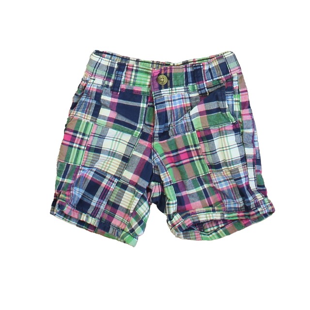 Janie and Jack Blue | Green | Pink Plaid Shorts 18-24 Months 