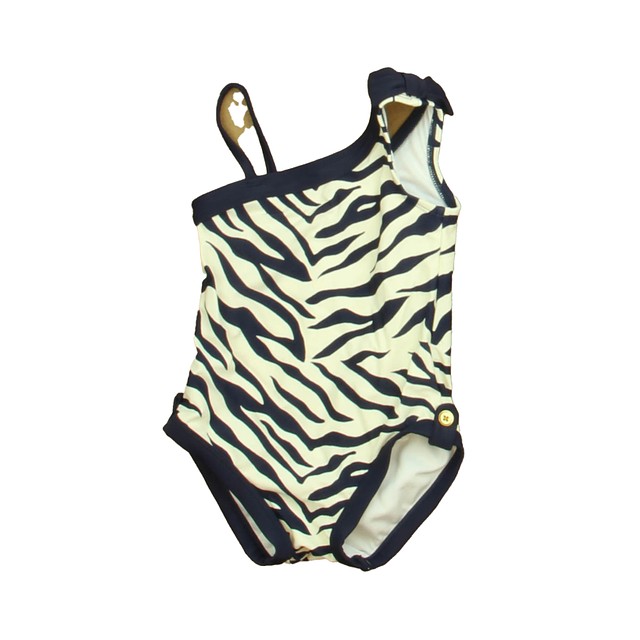 Janie and Jack Navy | White 1-piece Swimsuit 18-24 Months 