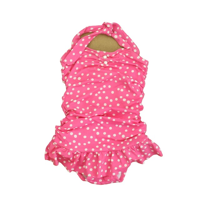 Janie and Jack Pink Polk Dots 1-piece Swimsuit 18-24 Months 