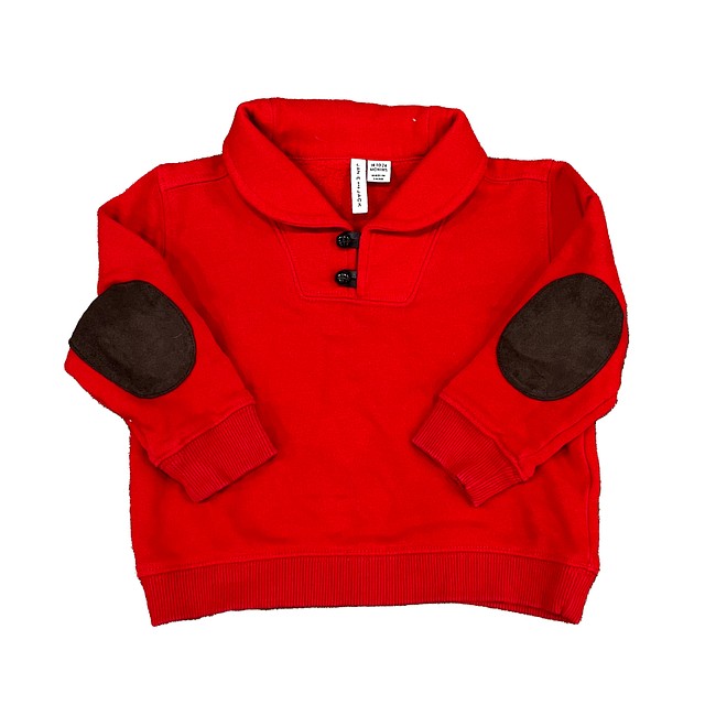 Janie and Jack Red Long Sleeve Shirt 18-24 Months 