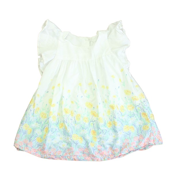 Janie and Jack White | Yellow Floral Dress 18-24 Months 