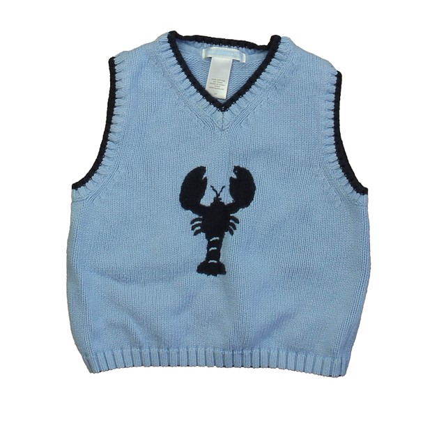 Janie and Jack Blue Lobster Sweater Vest 2T 
