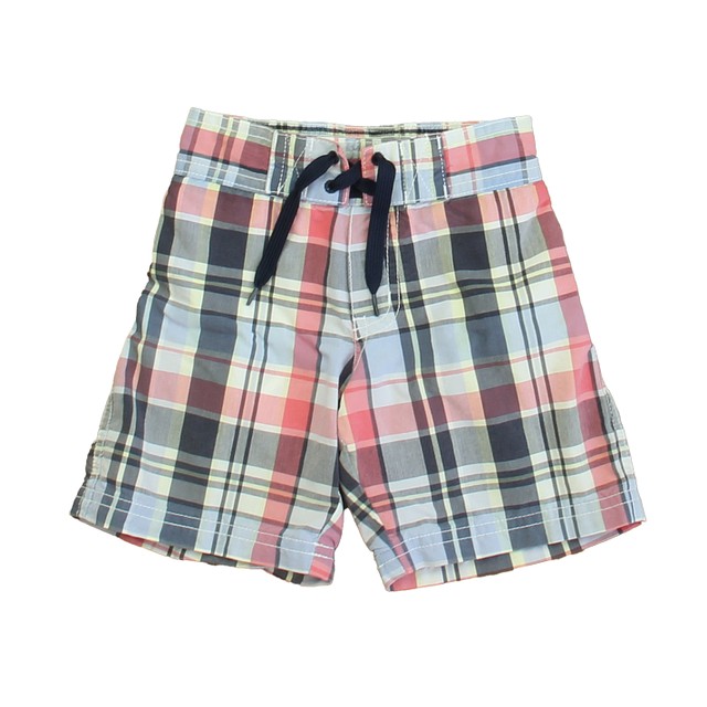 Janie and Jack Blue | Red Plaid Trunks 2T 