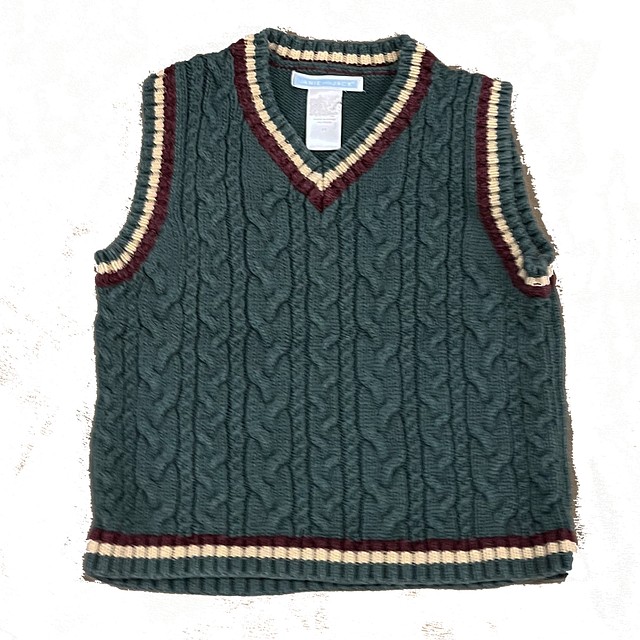 Janie and Jack Green Sweater Vest 2T 