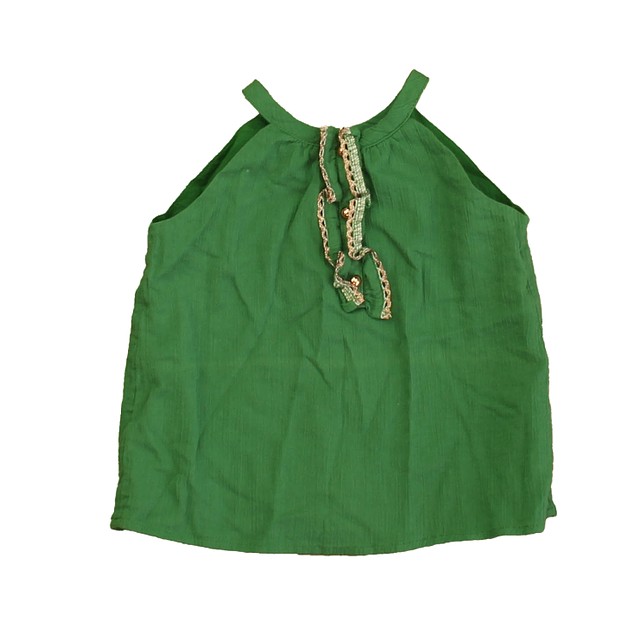 Janie and Jack Green Blouse 2T 