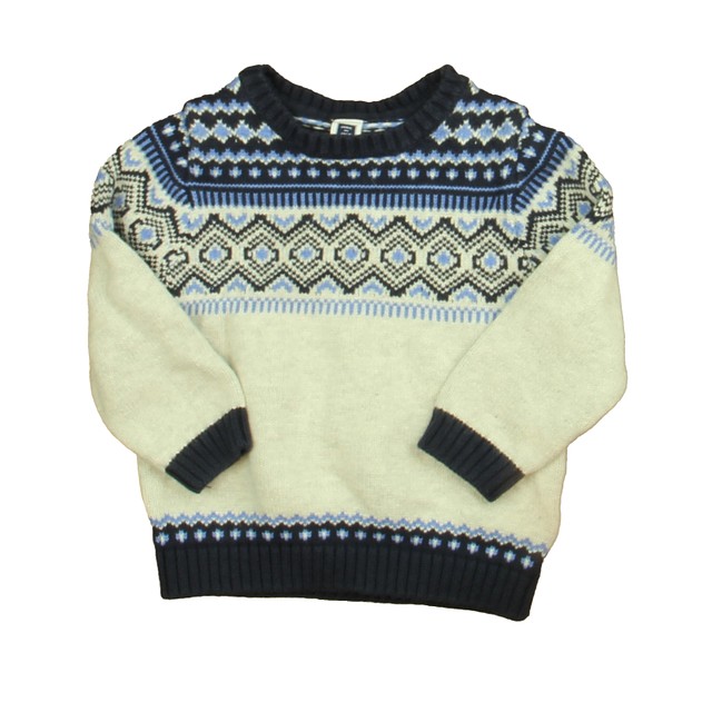 Janie and Jack Navy | Gray Sweater 2T 
