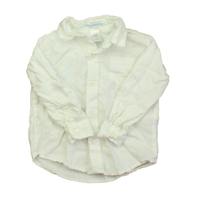 Janie and Jack White Button Down Long Sleeve 2T 
