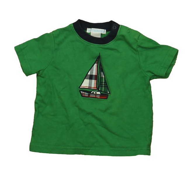 Janie and Jack Green Sailboat T-Shirt 3-6 Months 