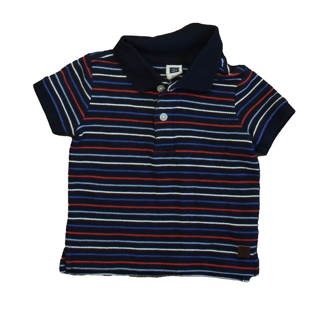 Janie and Jack Navy Stripe Polo Shirt 3-6 Months 
