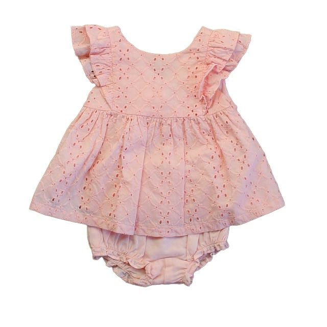Janie and Jack Pink Romper 3-6 Months 