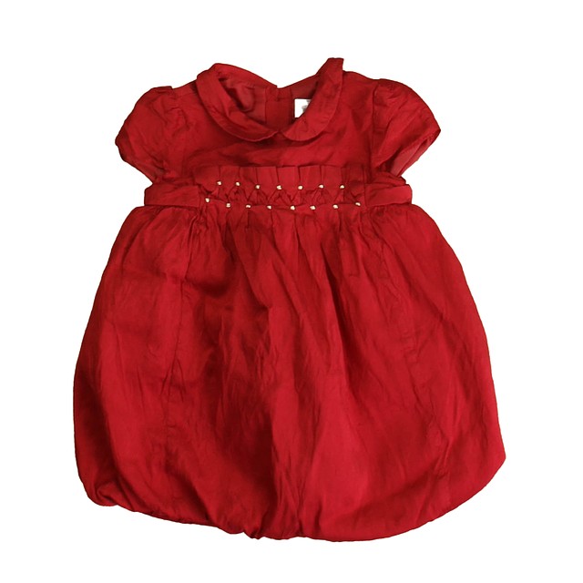 Janie and Jack Red Special Occasion Dress 3-6 Months 