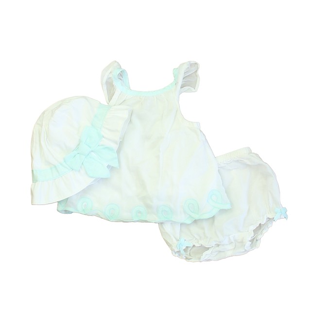 Janie and Jack 3-pieces White | Blue Apparel Sets 3-6 Months 