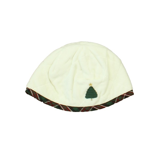 Janie and Jack White | Green Christmas Tree Hat 3-6 Months 