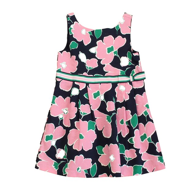 Janie and Jack Navy | Pink Floral Dress 3T 