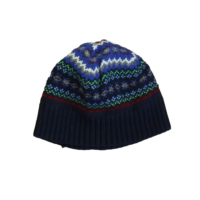 Janie and Jack Navy | Green Winter Hat 4-5T 