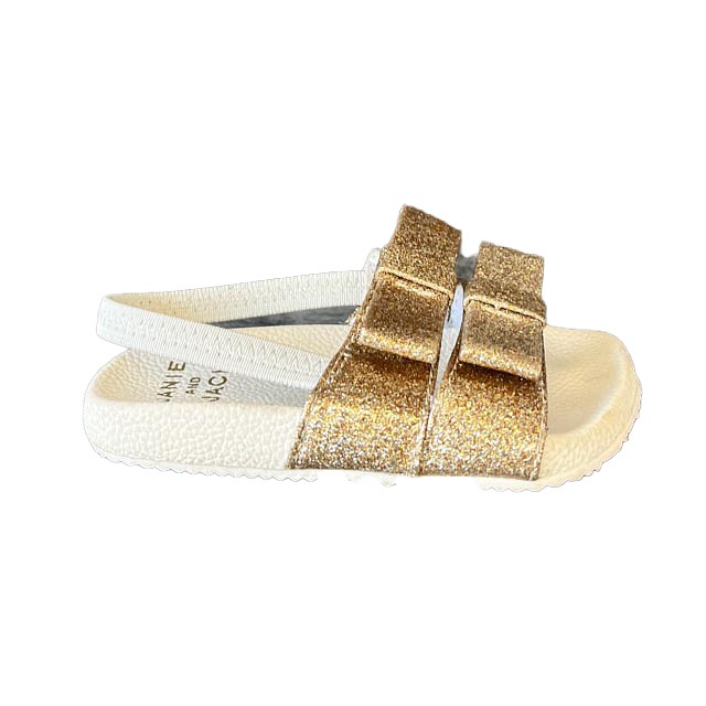 Janie and Jack White | Gold Sandals 4 Infant 
